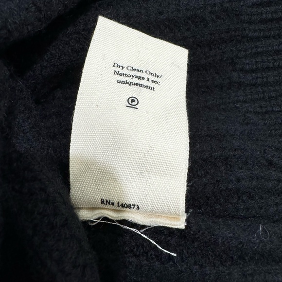 NWT LoveShackFancy Womens Frances Black Knitted Cropped cardigan Size Large $495 - Picture 11 of 11